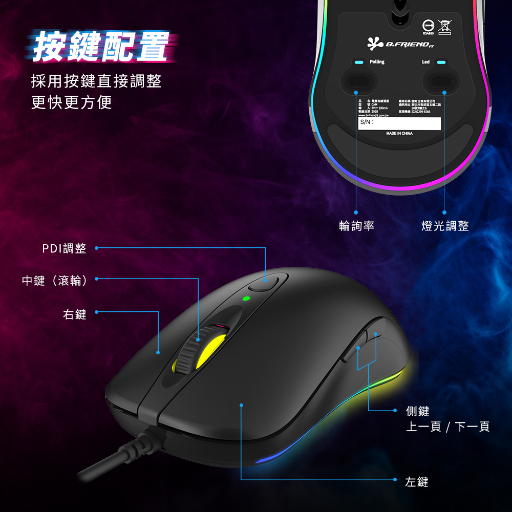 GM4,電競滑鼠,mouse,gaming