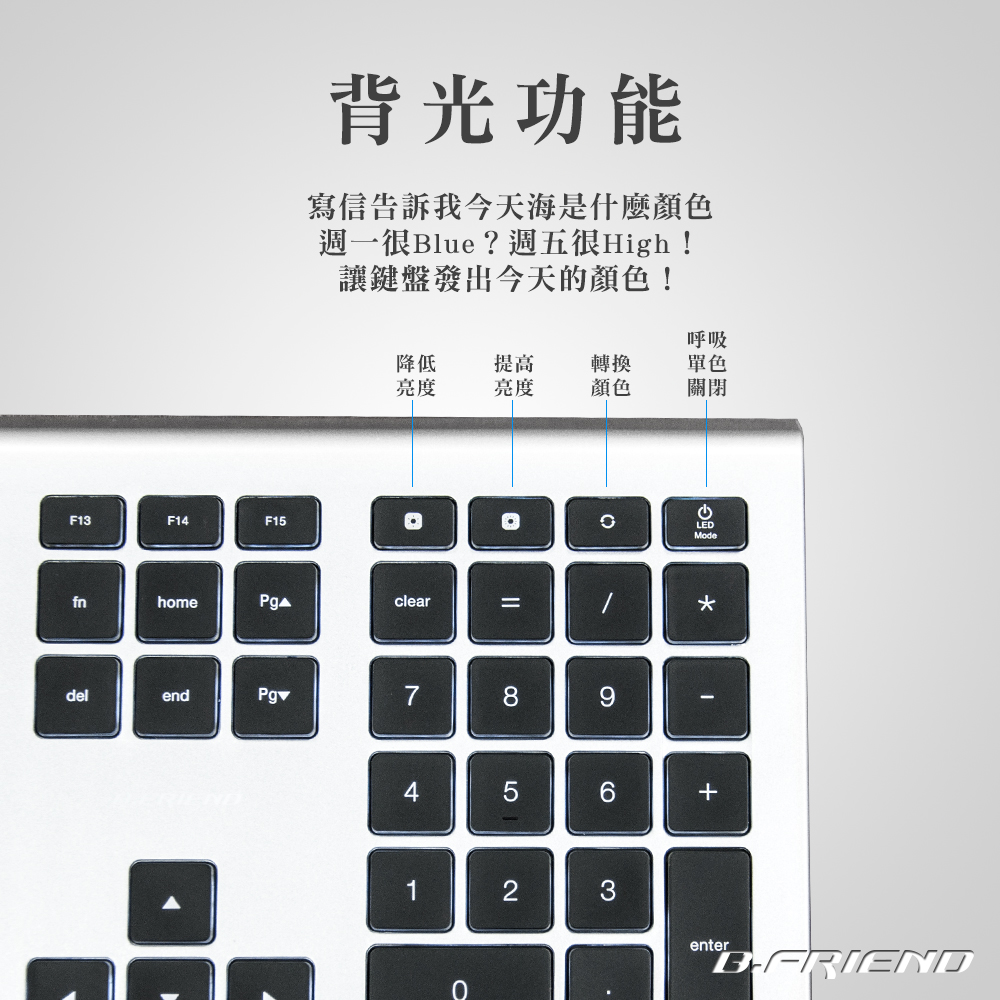 KB460剪刀腳背光鍵盤MAC