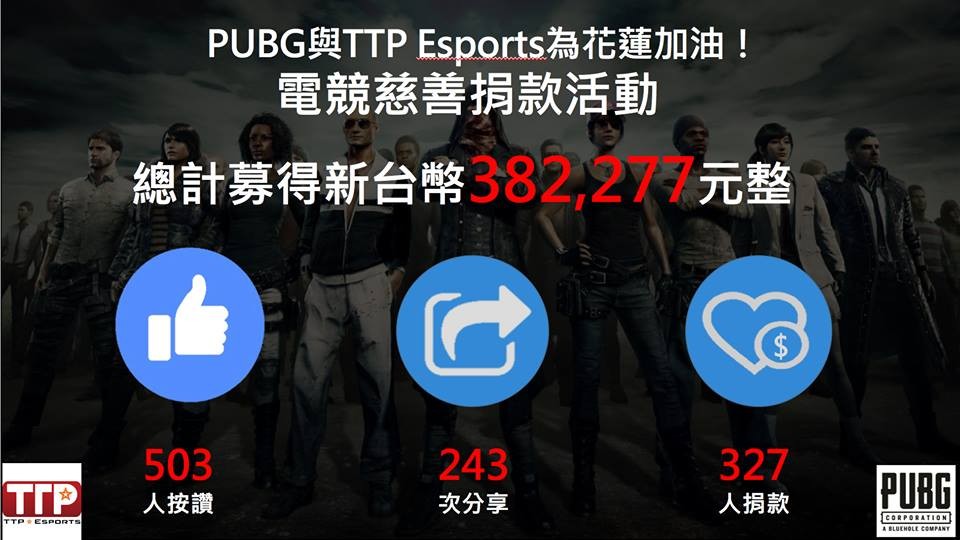 bfriend,花蓮,慈善,募款,電競,賽事,esports,TTPesport,贊助